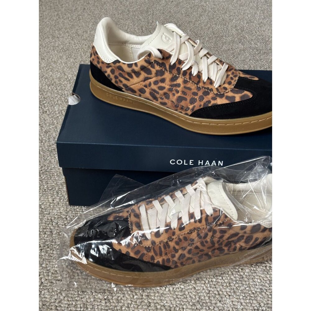 NIB Cole Haan Grandpro Breakaway Sneakers - Leopard - Size 9